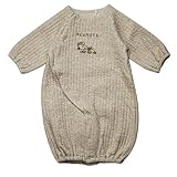 [タキヒヨー] スヌーピー 新生児 ツーウェイオール 前開き イブルキルト ドレス カバーオール ベビー服