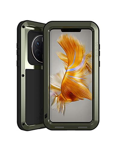 Coque Huawei Mate 50 Pro Love Mei en aluminium métal vert kaki