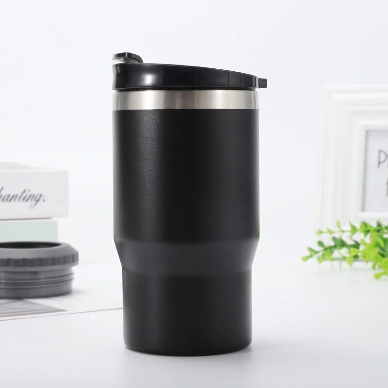 4 in 1 Stainless Steel Can/Bottle Insulator, 14oz Two-Way Lids SUS Insulated Can Cooler, Beer Bottle holder (Black) - Image 8