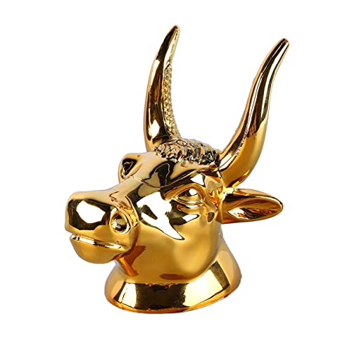 POENVFPO Support Mural pour Guitare, élégant Support en Forme de Taureau avec Structure Métallique Robuste, Idéal pour Ranger Guitares, Basses et ukulélés.