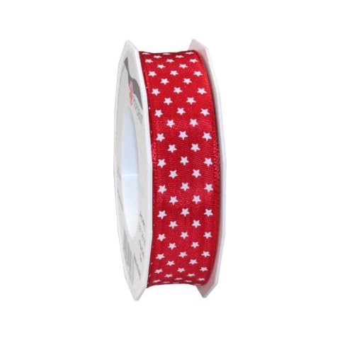 Präsent FBA_3012520-609 Wired & Printed Ribbon, 25mm-20m, Silver Cover