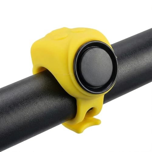 2026 Classic Bicycle Horn, Mountain Bike Horn, Suitable for Adults Loud Sound Effect Compatible with Various Bicycle Handlebars. (Yellow)