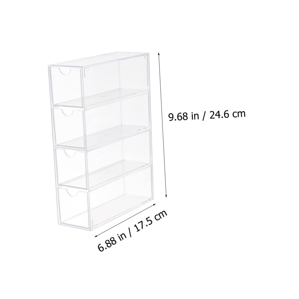 Caja de Presentación para Gafas de Sol 2 Piezas PS Transparente