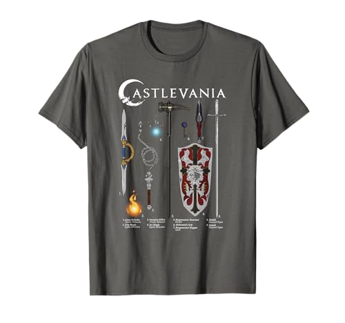 Castlevania Weapons Textbook Poster T-Shirt