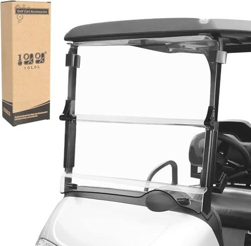Pare-brise pliable anti-impacts pour EZGO RXV pour remplacer un écran fissuré