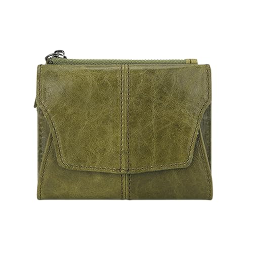 Functional PU Leather Wallet with Blocking and Coin Pocket for Travel Business Fashionable Coin Purse Card (Green)3