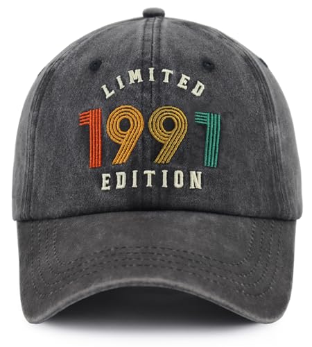 35 Birthday Decorations for Men Women 35 Birthday Hat Birthday Gifts for Son Daughter Sister Brother Grandson Vintage 1991 Baseball Cap