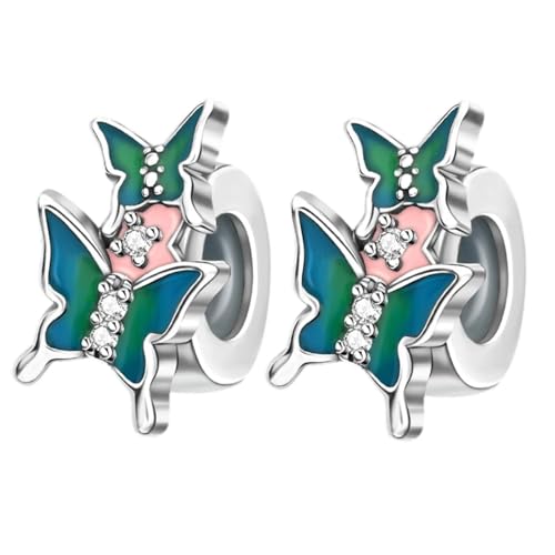 Charms Mariposa Verde el regalo ideal de plata 925 para pulseras de mujer