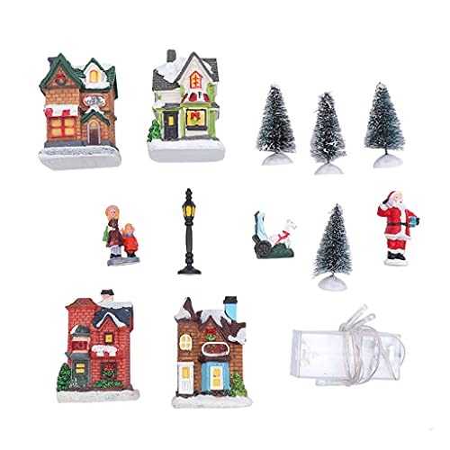 Petites scènes de Noël à LED de table pour décorer un magasin - 7