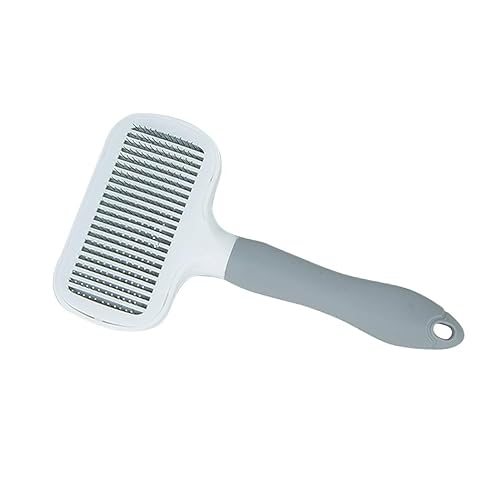 Hair Remover Self Cleaning Dog Brush for Grooming, Shedding, Deshedding, Deshedder Slicker Brushes for Short Hair Dogs and Cats (Gray)