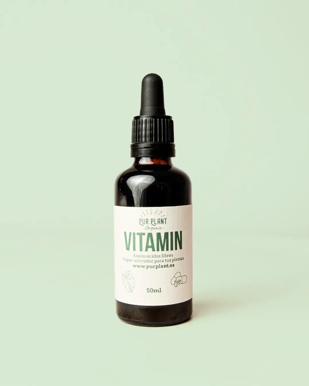 PUR PLANT Vitamin Aminoácidos Libres 50 ml | Superactivador Natural para Plantas | Recuperación y Estimulación Vegetal