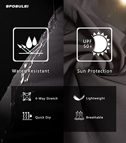 Sposulei Athletic Joggers For Men Jogging Sweatpants With Pockets Lightweight Running Workout Track Pants Quick Dry Elastic Waist Gym Tapered Sweat Pants Golf Darkgrey L #TOP3