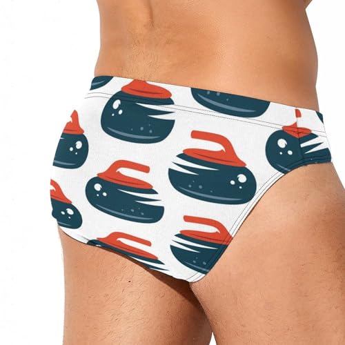 Curling Mens Swim Briefs Quick Dry Swimming Trunks Training Swimsuit Low Rise Swimwear3