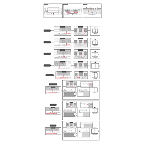 Máquina de Encadernação Manual, Perfurador de 6 Furos Com Espaçamento Ajustável, Capacidade para 10