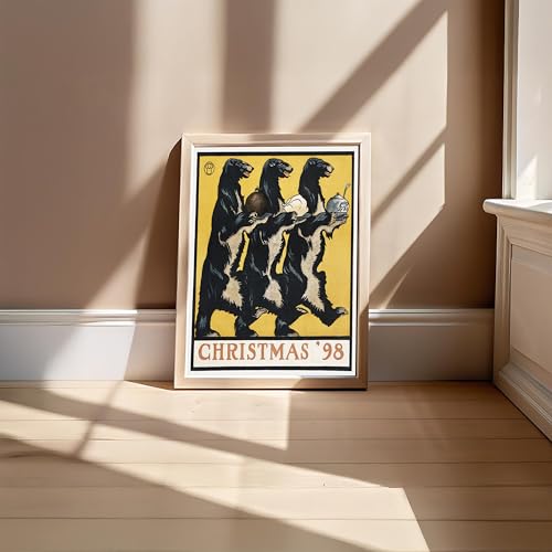 Image of BLINKART Vintage Illustration Modern Art Walls With Frame | Natural Wood Texture | Living Room Bedroom Office Wall Decoration | Poster Home Decor Frames Wall Bedroom | 12x8 Inches (D385)