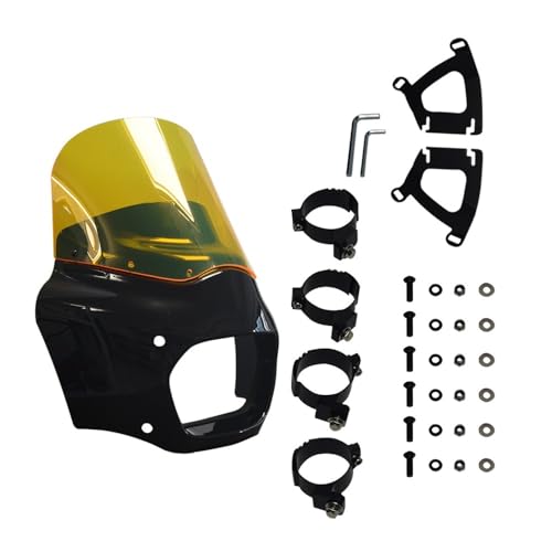 Carénage de phare moto anti-fatigue pour éliminer la pression du vent sur Fat Bob
