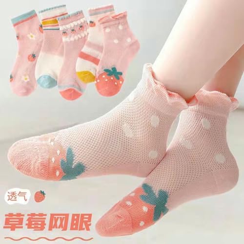 5 pairs - thin, fresh, cute, delicate and comfortable lace mesh socks for girls2