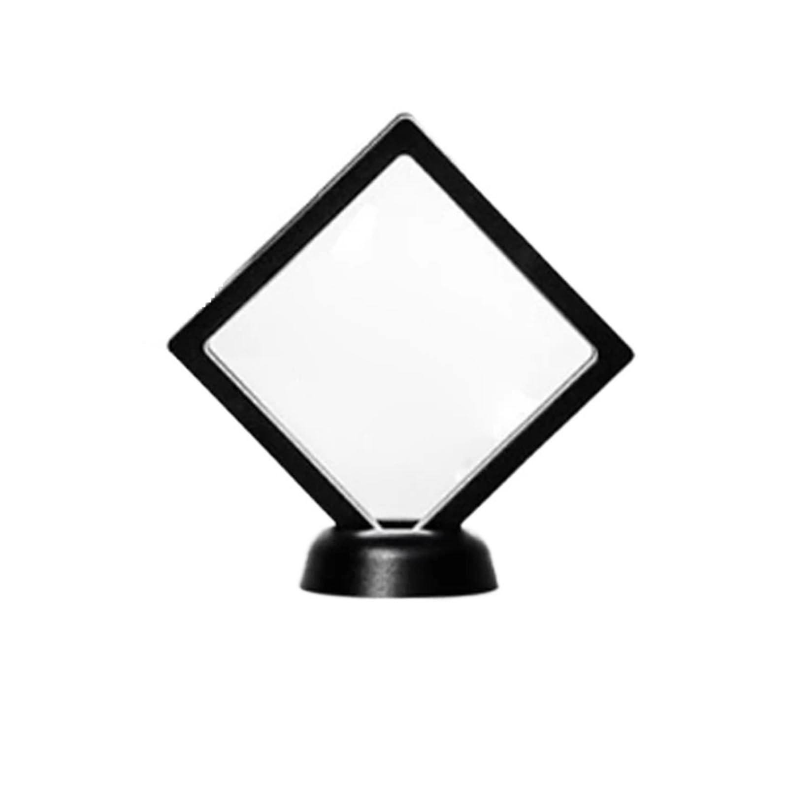 ZGCrumphant Display Floating Frame Coin Display Stand 3D Floating Transparent Phone Case Jewelry Specimen Medal Frame for Coins Jewelry(8.8cm)