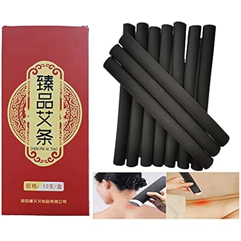 Smokeless Moxibustion Moxa Sticks aijiu无烟艾灸艾条（10 per Box） Cover