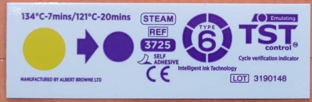 TST Autoclave Chemical Indicators [STEAM] | Class 6 | Autoclave Strips (Self Adhesive) (50) (B0B7S6QNMC) Amazon Price History, Amazon Price Tracker