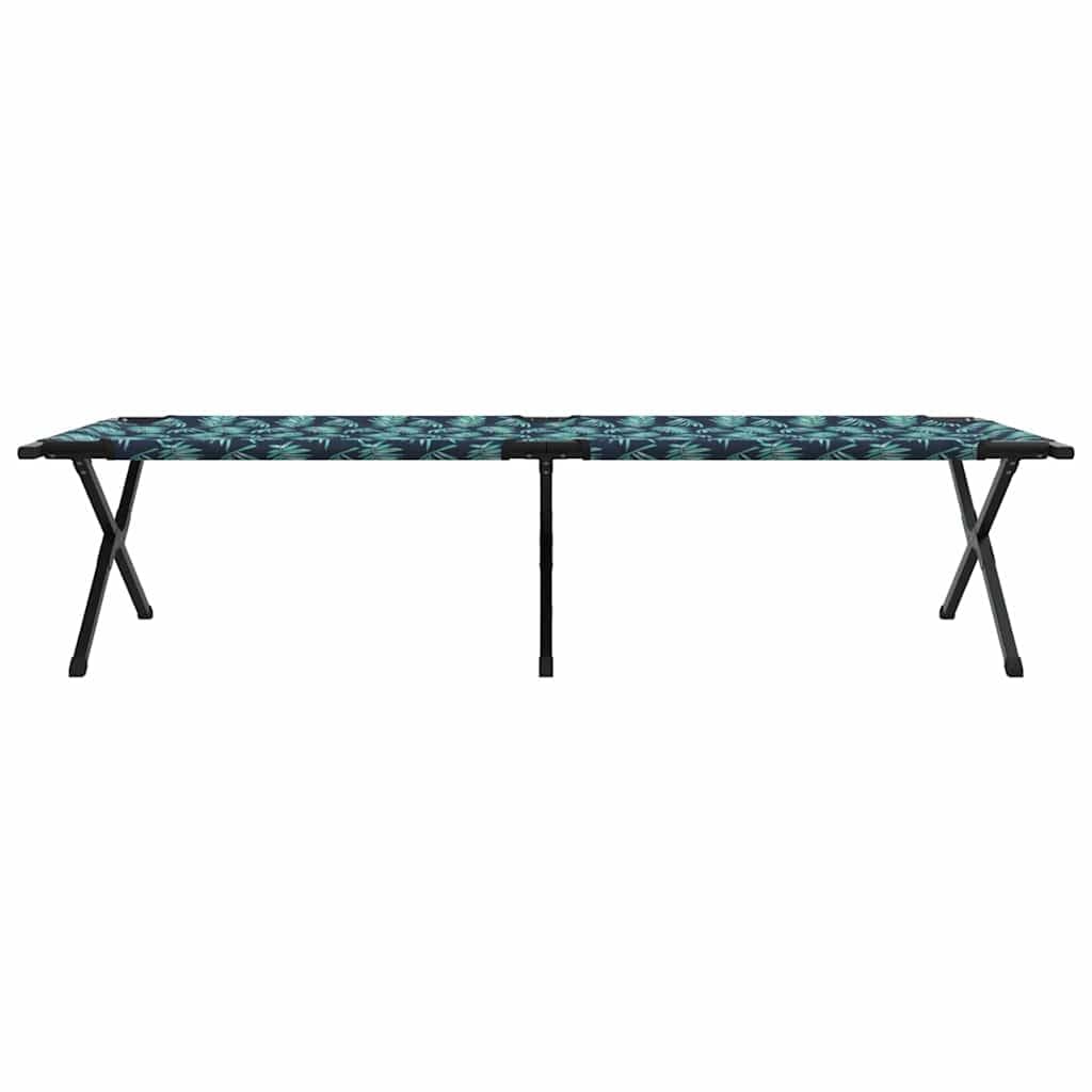 INLIFE Klapp Schlafbett fürs Camping Blattmuster Ox Stoff,Sportartikel,Outdoor-Aktivitäten,Camping & Wandern,Camping-Möbel,Feldbetten,Grün,8.8 KG,42003191