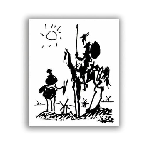 Reproductions de peinture Picasso Don Quichotte art mural abstrait 40x48cm
