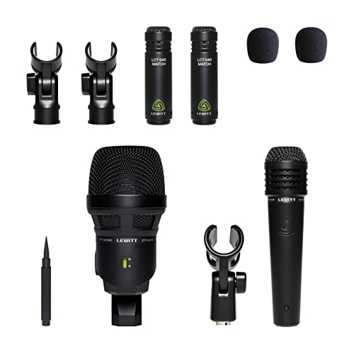 Image of LEWITT BEATKIT 4 Piece Drum Microphone Kit