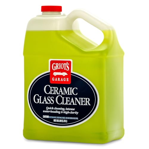 Griots Garage Ceramic Glass Cleaner Spray for Car Windows Windshields Mirrors and Home Use Cleans and Protects Streak-Free 11009 One Gallon