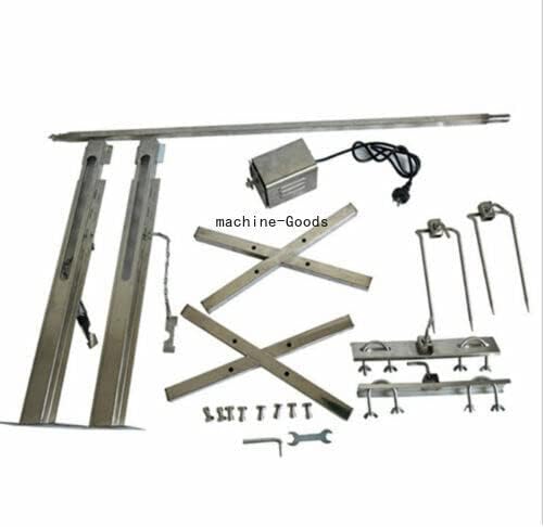 Stainless Steel Big Grill Rotisserie Spit Roaster Rod Charcoal BBQ Pig 15W Motor