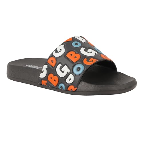 WELCOME EXTRA SOFT Classic Casual SLIDERS/SLIPPERS for KIDS| Comfortable & Light Weight | Stylish & Anti-Skid | Waterproof & Everyday Use for BOYS/GIRLS, K BLOG-GRY_3 (B0CJNVKYH8) Amazon Price History, Amazon Price Tracker