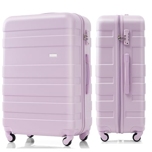 Hardshell Luggage Sets 3 Piece, Purple Luggage Set with Spinner Wheels & TSA Lock, Lightweight Suitcase Set for Women Girls, 20/24/28 Inch (Purple) 7