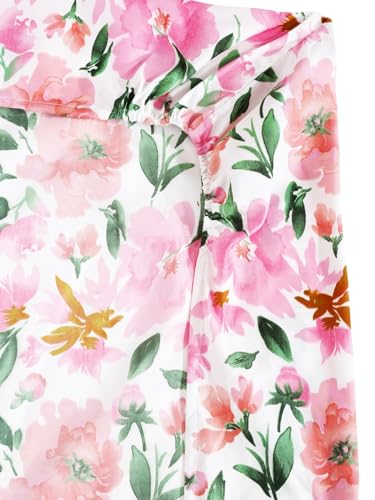 Image of Home Sizzler 210TC Pink Roses Elastic Fitted Double Bedsheet with 2 King Size Pillow Covers