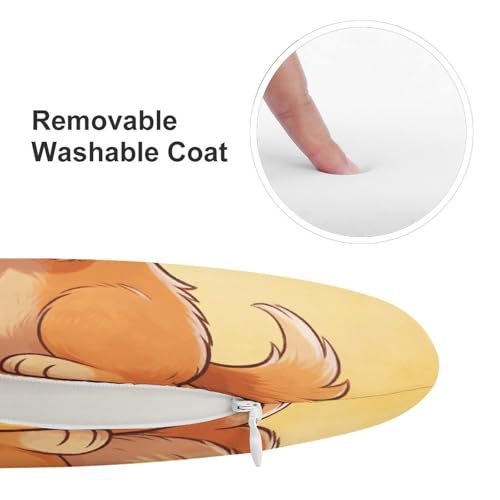 Almohadilla circular suave de 15.3" con funda extraíble para sillas y suelo de hogar 4