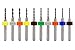 HUAZIZ 10 Pcs PCB Micro Spiralbohrer Metallbohrer Satz 1,1 mm bis 2,0 mmDick Griff Wolframstahl Carbide Stich- Bohrer Set für Leiterplatten, Glas, Faser, Harz, Bernstein Set Spiral günstig Kaufen-HUAZIZ 10 Pcs PCB Micro Spiralbohrer Metallbohrer Satz 1,1 mm bis 2,0 mmDick Griff Wolframstahl Carbide Stich- Bohrer Set für Leiterplatten, Glas, Faser, Harz, Bernstein