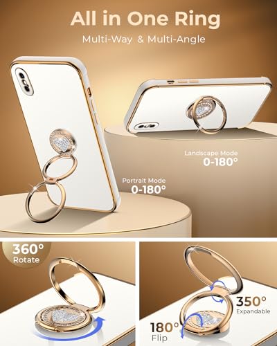 Coque iPhone Xs Max cœur blanc idéale pour regarder vos vidéos à table - 3