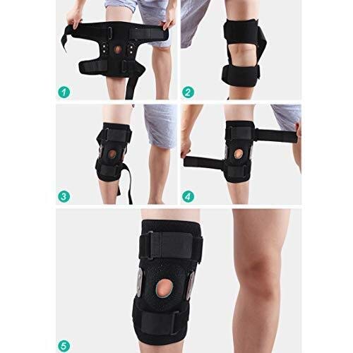 Rodilleras menisco y ligamento para Artritis Soporte de soporte de rodilla, inmovilizador médico Rodilla Soporte protector de guardia ortopédico for la cepa de ligamento de fractura de la rodilla, les