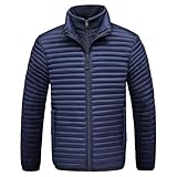 Veste coupe-vent à col montant : Conçue avec un col montant, une fermeture éclair intégrale et des poignets élastiques pour bloquer l'air froid, cette veste coupe-vent garde le haut du corps au chaud lors d'activités hivernales en extérieur et au quotidien.