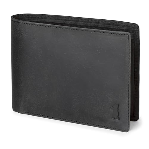 Berliner Bags Cartera de Piel Auténtica para Hombre con Protección RFID, Compartimento para Monedas y Billetes, e Incluye Caja de Regalo – Gris Oscuro