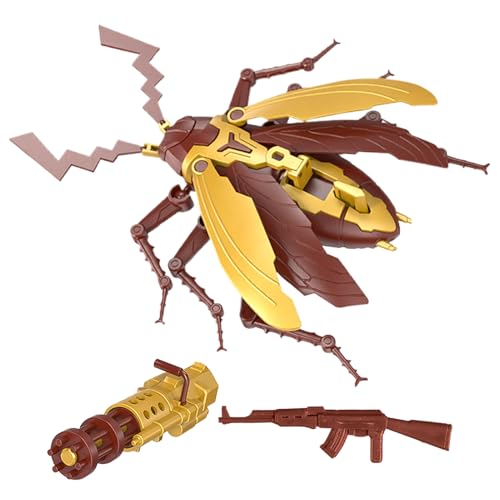 Generico Modelo cucaracha articulada – Imita insectos, detalle de cáscara marrón, apertura 15 cm + PVC resistente, figura realista – para bromas y escritorios oficina