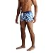 5th Industry 20+ Styles - Mens Swim Brief Square Leg Swimsuit - Blue Geometric - Large