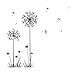 Produktbild Froomer Black Creative PVC Dandelion Blume Pflanze Baum Große Abnehmbare Home Wandtattoo