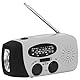 Solarradio, IPX3 Wasserdicht, Handkurbel-Solarradio, Solarradio, Radio-Laterne, Multifunktionale Tragbare USB-Aufladung für Camping (Amerikanisches Modell)