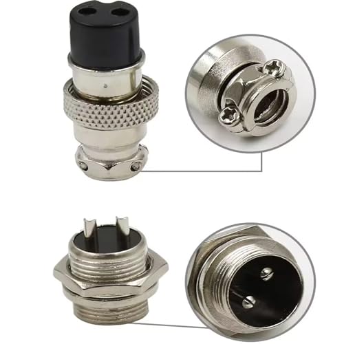 Conector avión 20mm 2 pines macho/hembra GX20-2P set 2 miniatura 4