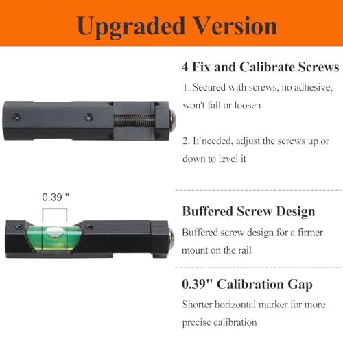 Hawthy Scope Leveling Kit Scope Bubble Level Megnet Level Black