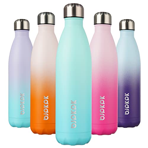 Image of BJPKPK 25 oz Insulated Water Bottle, Stainless Steel Flask, Leak Proof