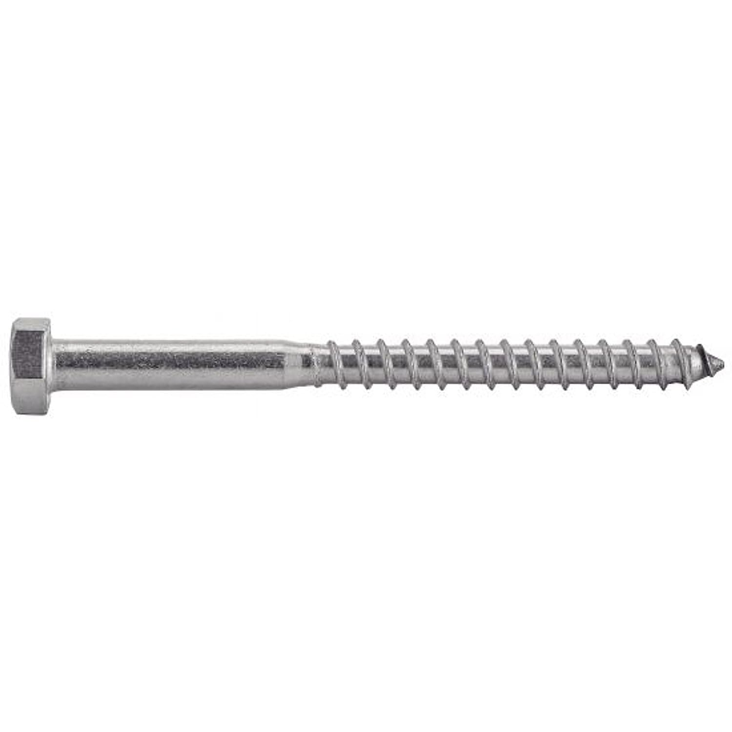 ACTON Vis à bois tête hexagonale - Tirefond - Inox A4 10x180 mm - Boîte de 25 - Vis, pointes, boulons