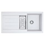 Franke JAG 114.0158.662 Küchenspüle Java 651, Polarweiß, 3 Stück