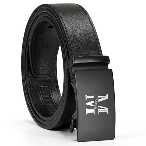 ENOMY Personalized Belt for Men, Custom Leather Belts with Names Mens Ratchet Belts, Gifts for Birthdays Anniversary