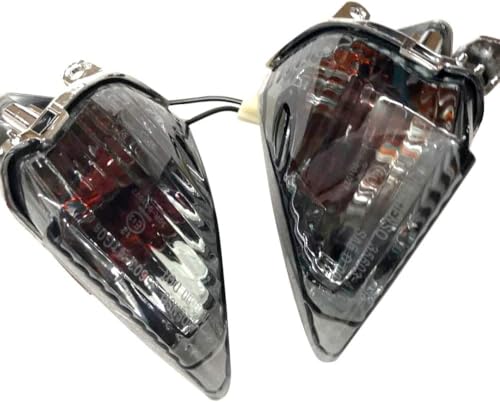 ZXMT Motorcycle Rear Turn Signal Indicator Light Compatible with Suzuki GSXR 600 GSXR 750 K6/GSXR 1000 K5 2005 2006,Smoked Lens(1 Pair)