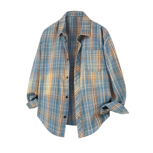 Chemise homme Vichy ample pour éviter d'avoir froid au printemps